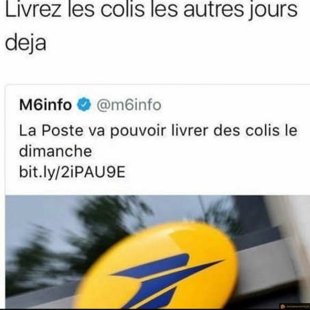 Livrez les colis les autres jours