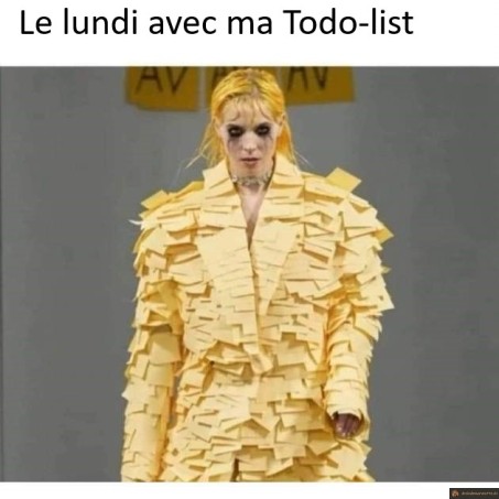 Lundi avec ma todo liste