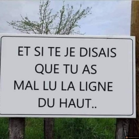 Mal lu la ligne