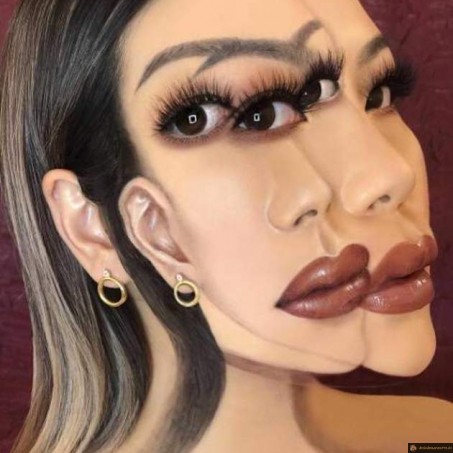 Maquillage bug visuel