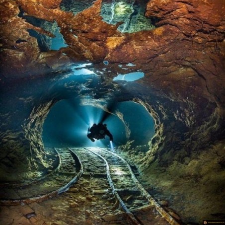 Mine d'opale innondée
