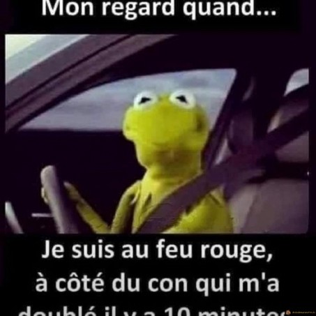 Mon regard au feu rouge