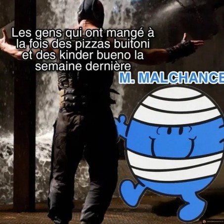 Mr Malchance pizzas kinder