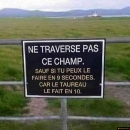Ne traverse pas ce champ