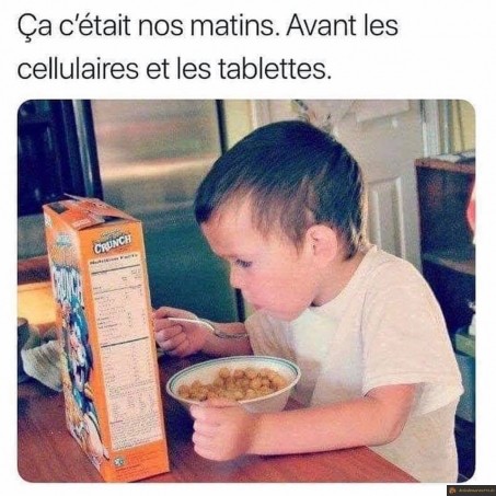 Nos matins quand on était jeune