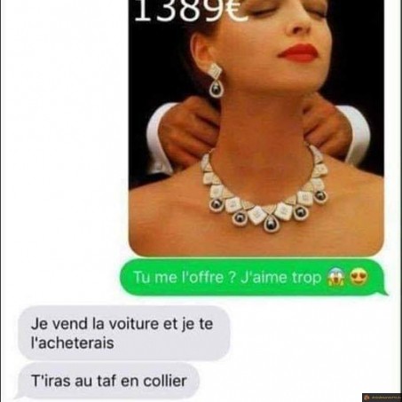 Offre moi ce collier!