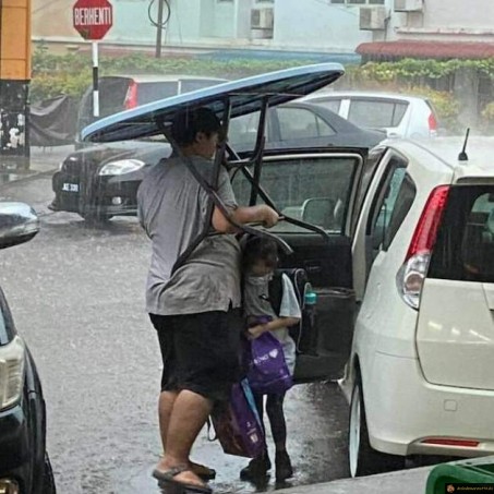 Parapluie lourd et encombrant