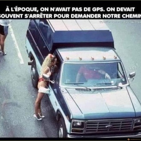 Pas de gps à l'époque
