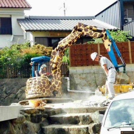 Pelleteuse girafe