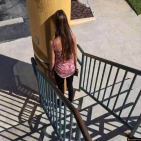 Poteau dans escalier