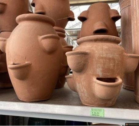 Pots souriant