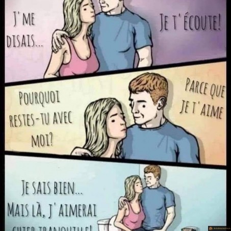 Pourquoi restes-tu avec moi?