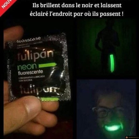 Préservatifs fluo