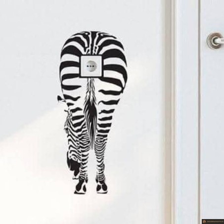 Prise camouflée en zèbre