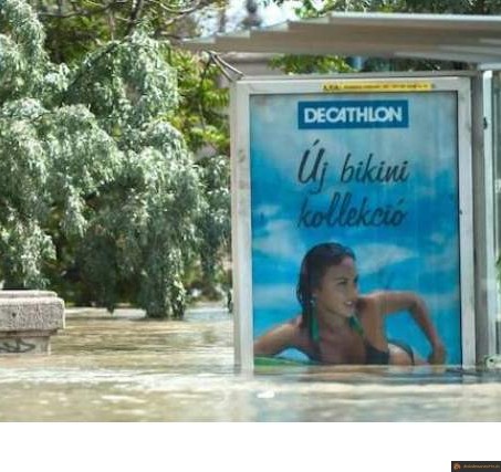 Pub decathlon inondation