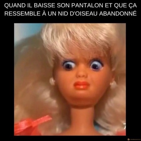 Quand il baisse son pantalon
