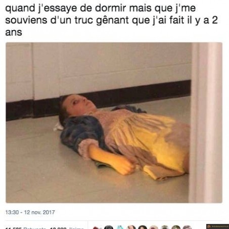 Quand j'essaye de dormir..