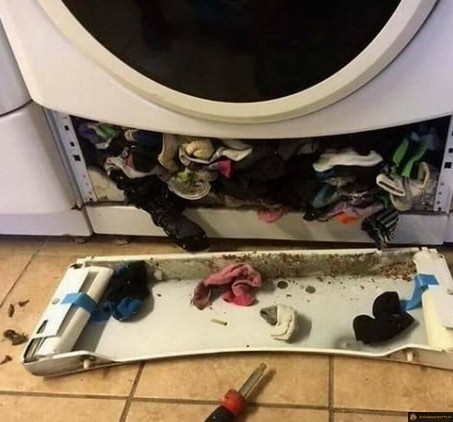 Quand la machine à laver lâche