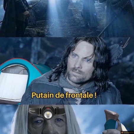 Quand tu allumes ta frontale