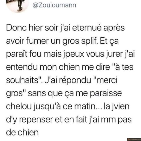 Quand tu es défoncé
