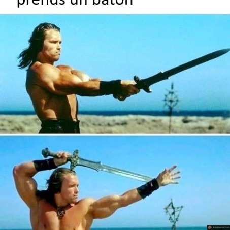 Quand tu prends un baton