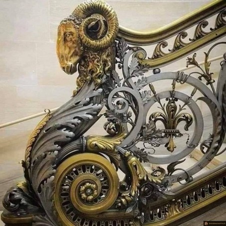 Rampe fer forgé frères Moreau, chateau de Chantilly