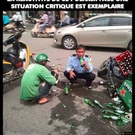 Réactivité du policier