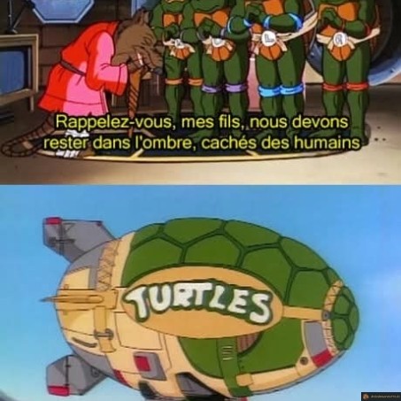 Rester caché tortues ninja