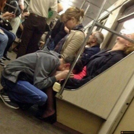 S'occuper dans le métro
