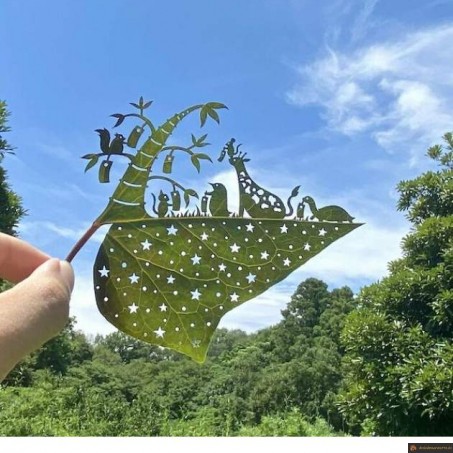 Sculpture de feuille