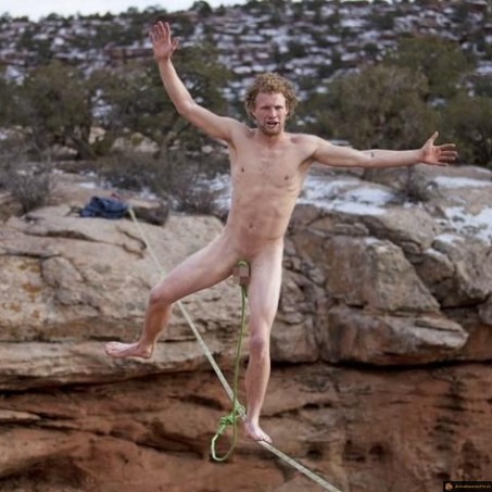 Slackline dangereuse