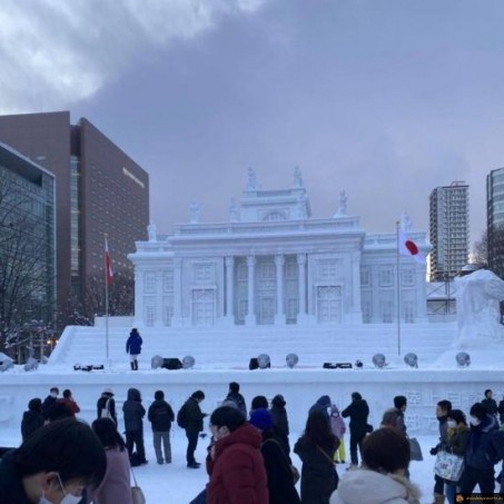 Snow festival au Japon