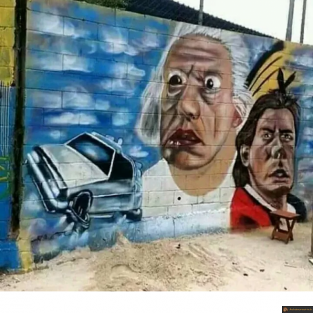 Street art retour vers le futur