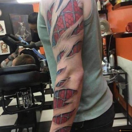 Tatouage spiderman