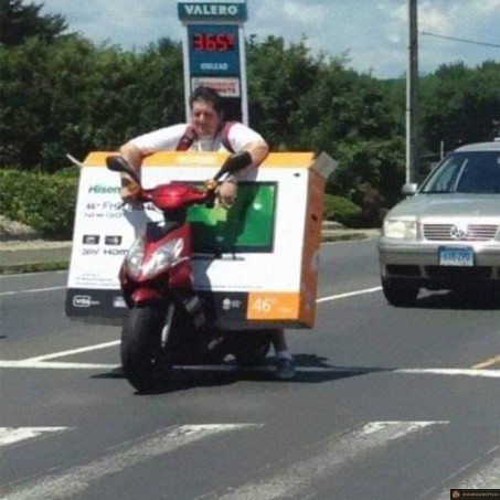 Télévision en scooter
