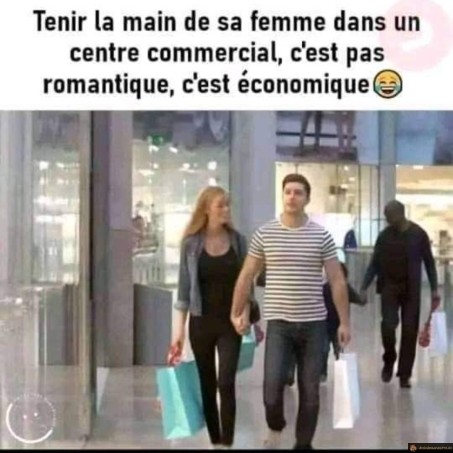 Tenir la main de sa femme