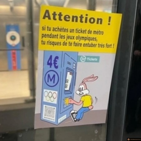 Ticket de métro pendant les JO