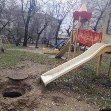 Toboggan dangereux