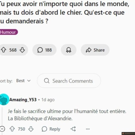 Tu dois d'abord le chier