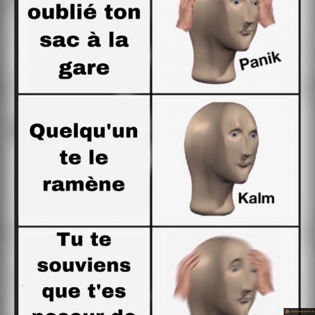 Tu oublies ton sac