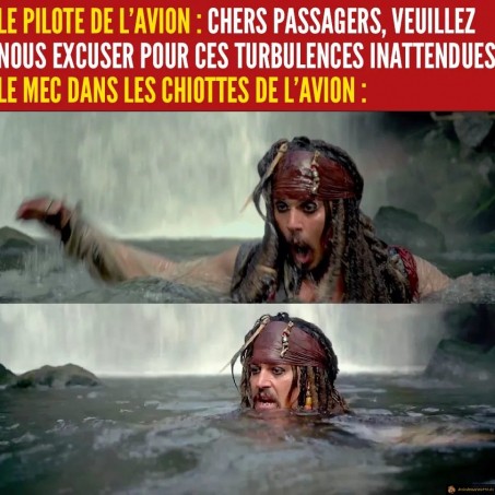 Turbulences dans l'avion
