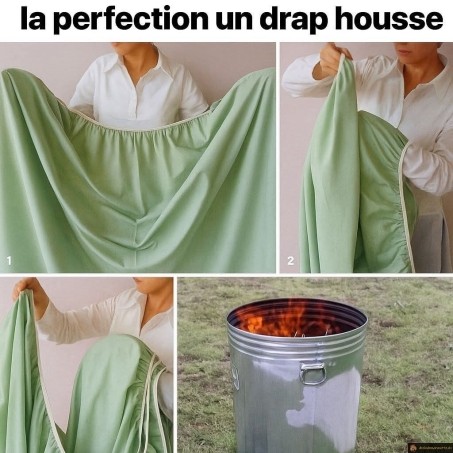 Tuto plier un drap housse