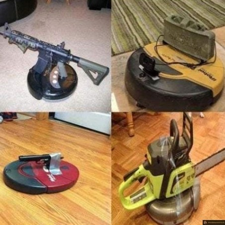 Un intru a été détecté - sortez les roomba