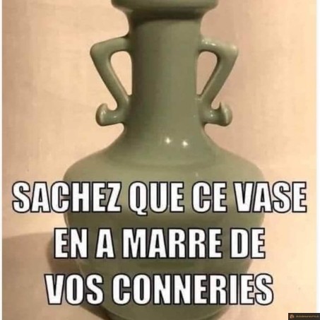 Vase en a marre