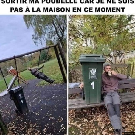 Voisin sort ma poubelle