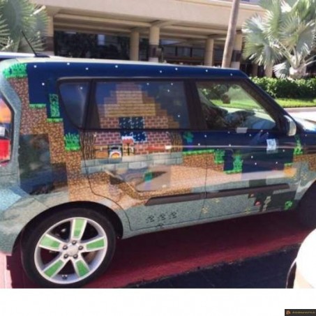 Voiture minecraft