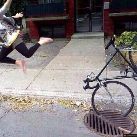 Vol plané en vélo