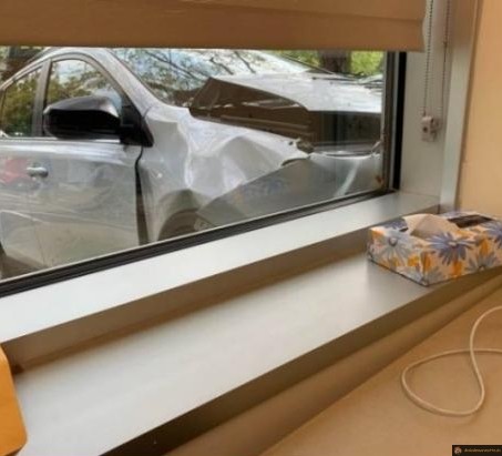 Vue sur accident