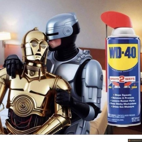 wd40 pour les robots