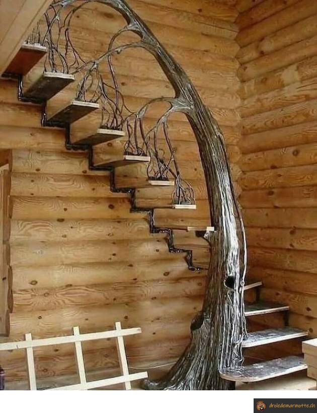 Arbre rampe escalier